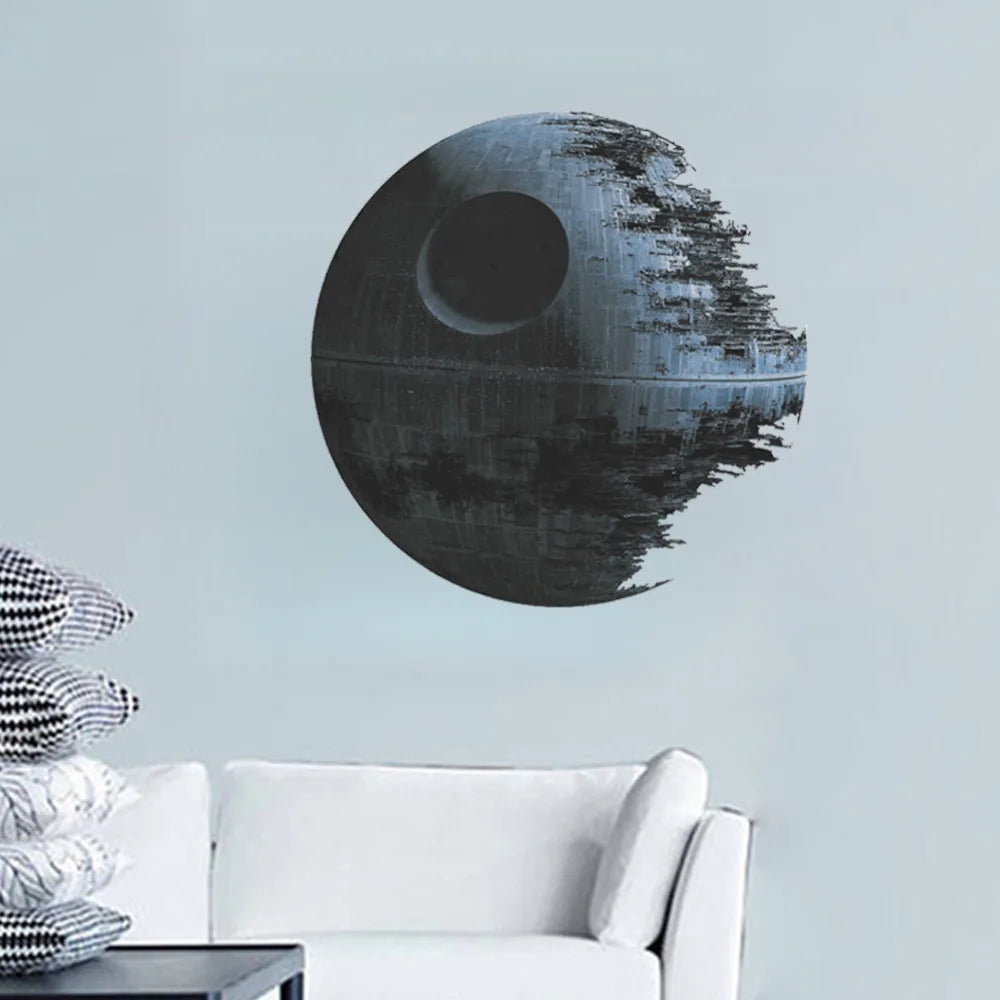 ultimately weapon Death Star Star War wall stickers movie fans home decor kids wall decal mural art cartoon adesivo de parede