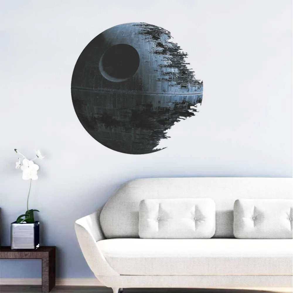 ultimately weapon Death Star Star War wall stickers movie fans home decor kids wall decal mural art cartoon adesivo de parede