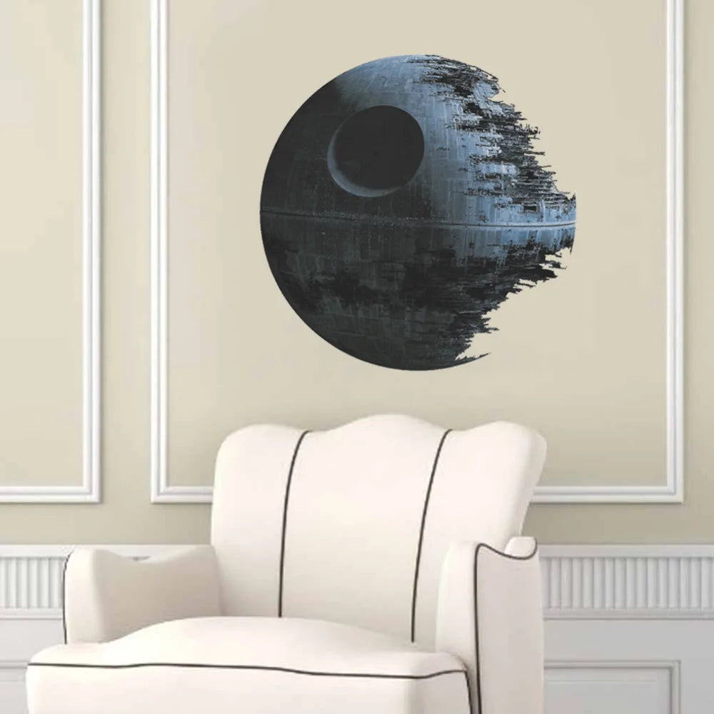 ultimately weapon Death Star Star War wall stickers movie fans home decor kids wall decal mural art cartoon adesivo de parede