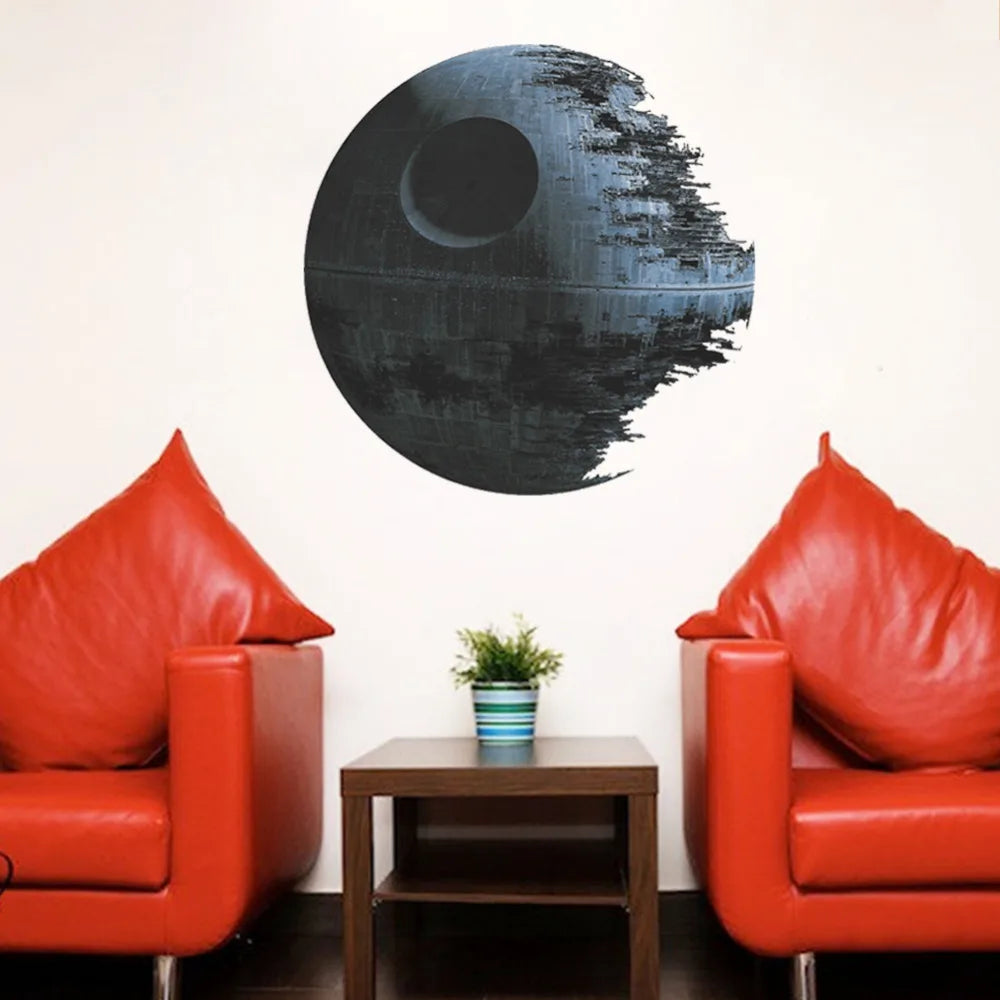 ultimately weapon Death Star Star War wall stickers movie fans home decor kids wall decal mural art cartoon adesivo de parede