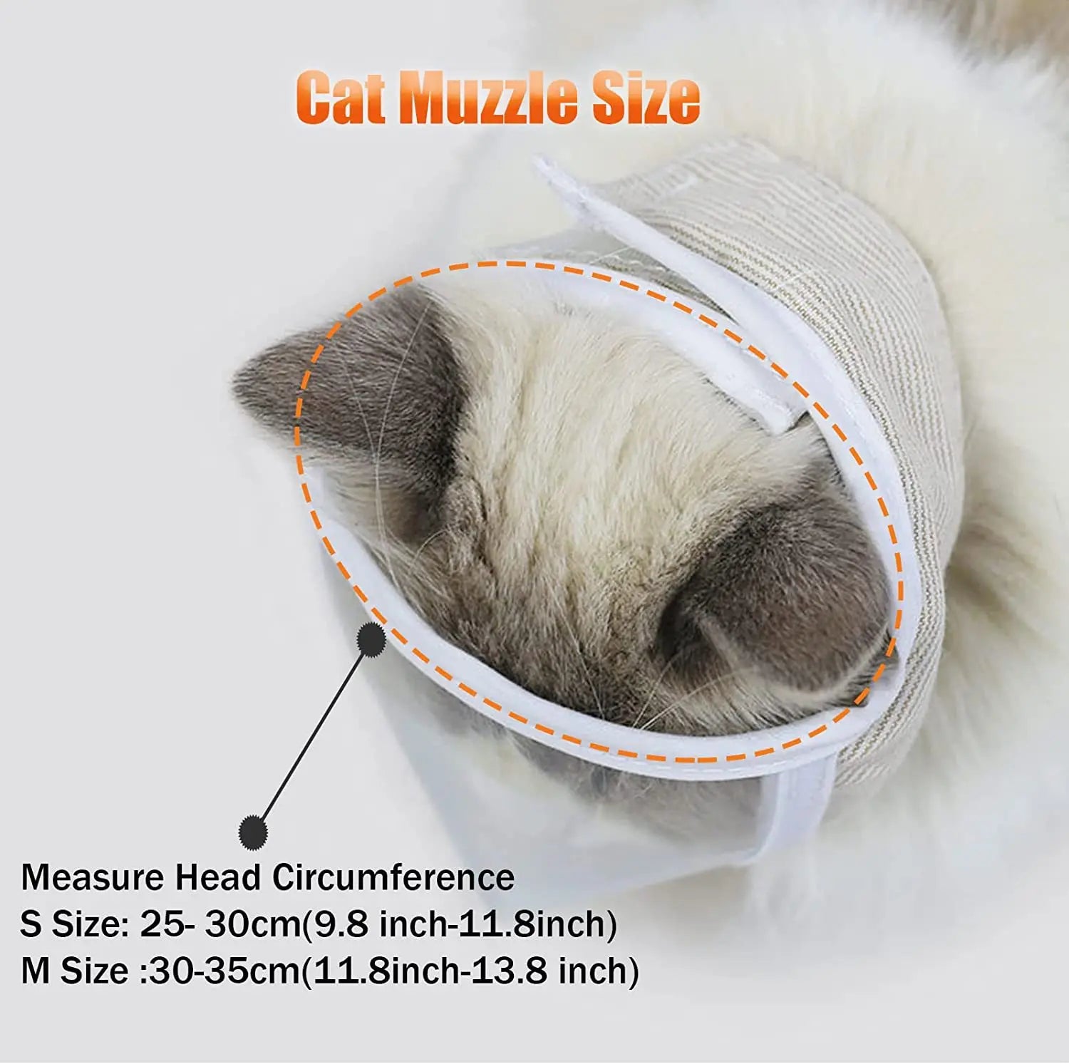 Cat Muzzle Cat Helmet Adjustable Hood Breathable Anti Bite Muzzles Prevent Cats Small Dogs From Biting for Small Pets Grooming